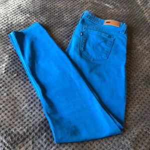 Cobalt blue Levi’s Demi curve low rise jeans